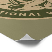 Ranger Rick | Ranger Rick Khaki Logo Poster (Ecke)