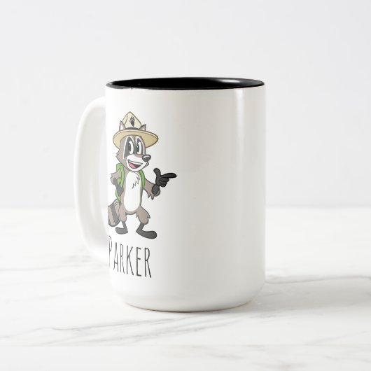 Ranger Rick | Ranger Rick Pointing Zweifarbige Tasse (Vorderseite Links)