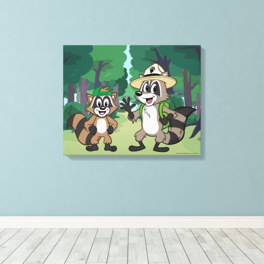 Ranger Rick | Ranger Rick & Ricky Leinwanddruck (Insitu (Holzboden))