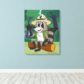 Ranger Rick | Ranger Rick Sitting Leinwanddruck (Insitu (Holzboden))