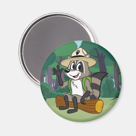 Ranger Rick | Ranger Rick Sitting Magnet (Vorderseite/Rückseite)
