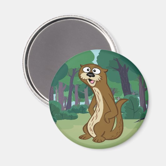 Ranger Rick | Reggie Otter Magnet (Vorderseite/Rückseite)