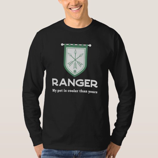 Ranger RPG-Klasse - Mein Haustier ist Cool als dei T-Shirt (Vorderseite)