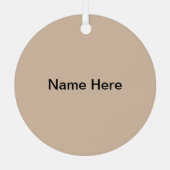 Ranger School Tab Metal Ornament (Rückseite)