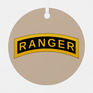 Ranger School Tab Metal Ornament Aus Metall