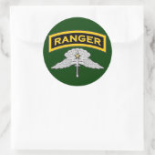 Ranger tab & HALO Wings - Kampf Runder Aufkleber (Tasche)