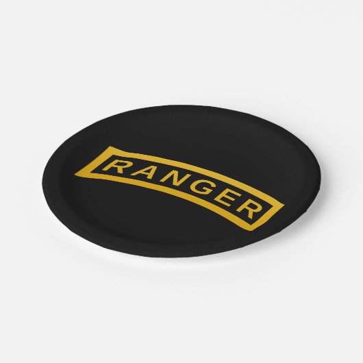 Ranger Tab Pappteller (Schrägansicht)