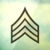 Rangfolge der Armee Fensteraufkleber (Blatt 3)