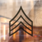 Rangfolge der Armee Fensteraufkleber (Blatt 2)