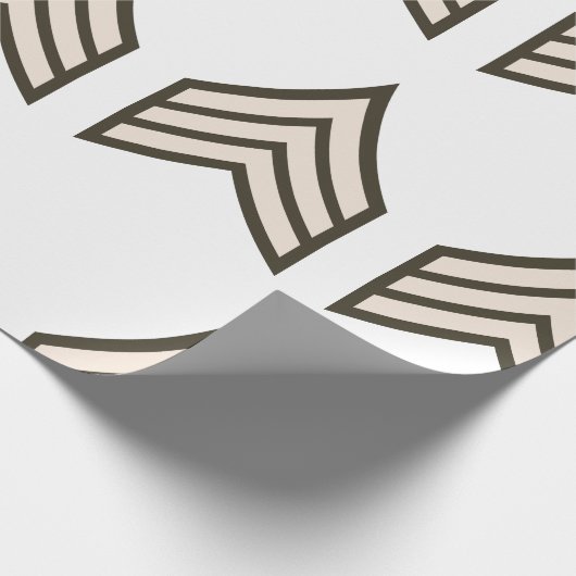 Rangfolge der Armee Geschenkpapier (Ecke)