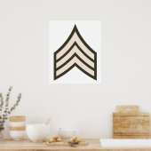 Rangfolge der Armee Poster (Küche)