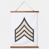 Rangfolge der Armee Wandteppich Mit Holzrahmen (Vorderseite)