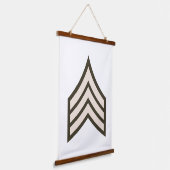 Rangfolge der Armee Wandteppich Mit Holzrahmen (Gewinkelt)