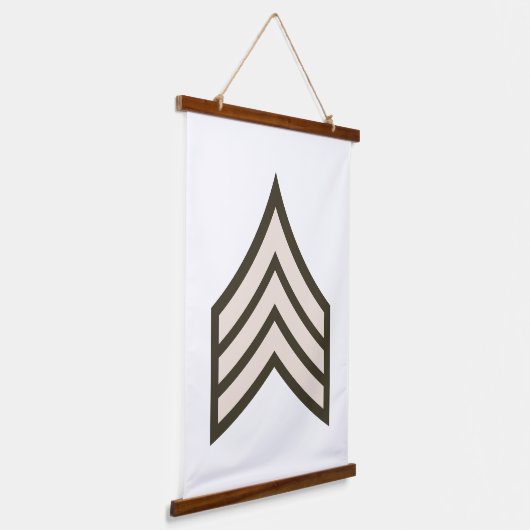 Rangfolge der Armee Wandteppich Mit Holzrahmen (Gewinkelt)