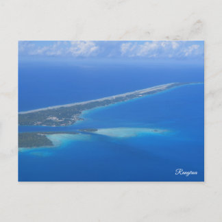Rangiroa aus dem Flugzeug Feiertagspostkarte