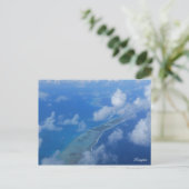 Rangiroa aus dem Flugzeug Postkarte (Stehend Vorderseite)