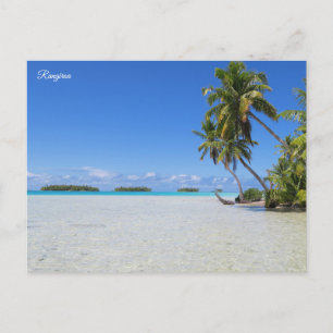 Rangiroa Blaue Lagune Feiertagspostkarte