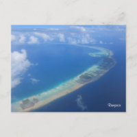 Rangiroa Blick aus dem Flugzeug