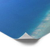 Rangiroa Blue Lagoon aus dem Flugzeug Poster (Ecke)