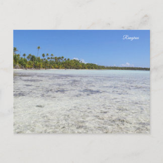 Rangiroa Blue Lagoon Feiertagspostkarte