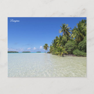Rangiroa Blue Lagoon Feiertagspostkarte