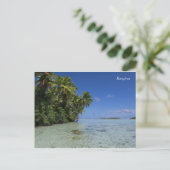 Rangiroa Blue Lagoon Französisch Polynesien Postkarte (Stehend Vorderseite)