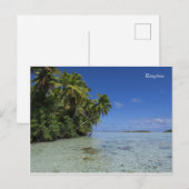 Rangiroa Blue Lagoon Französisch Polynesien Postkarte (Vorne/Hinten)