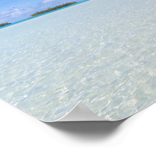 Rangiroa Blue Lagoon Poster (Ecke)