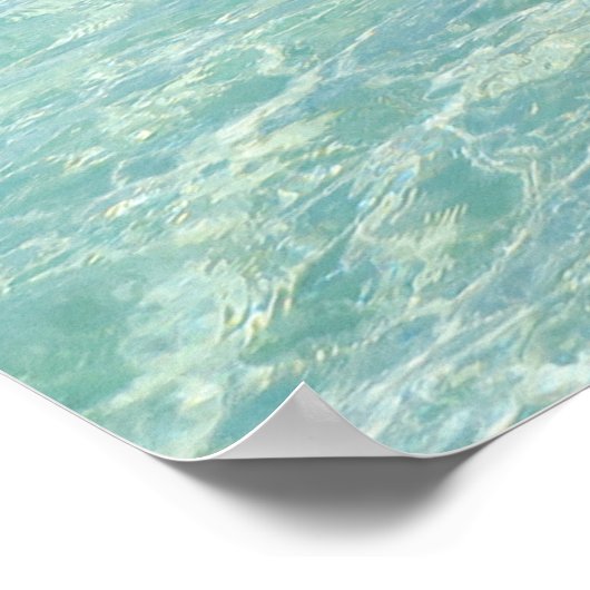 Rangiroa Blue Lagoon Poster (Ecke)