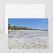 Rangiroa Blue Lagoon Postkarte (Vorne/Hinten)