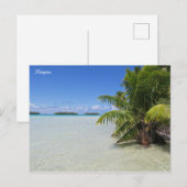 Rangiroa Blue Lagoon Postkarte (Vorne/Hinten)
