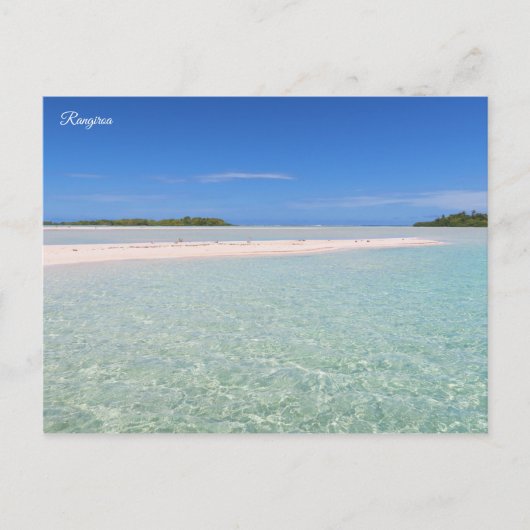 Rangiroa Blue Lagoon Postkarte (Vorderseite)