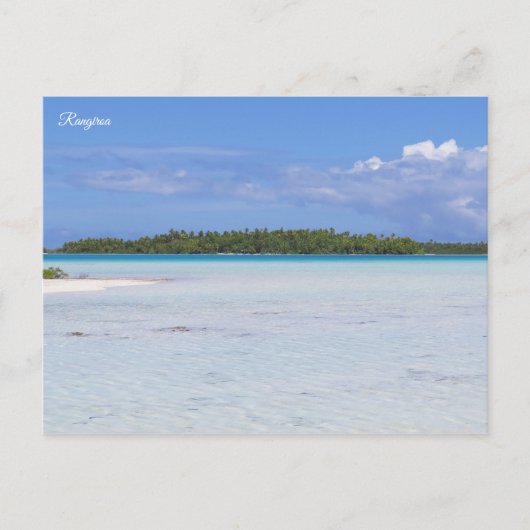 Rangiroa Blue Lagoon Postkarte (Vorderseite)
