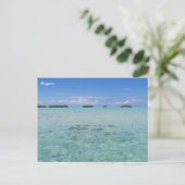 Rangiroa Blue Lagoon Postkarte (Stehend Vorderseite)