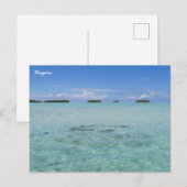 Rangiroa Blue Lagoon Postkarte (Vorne/Hinten)