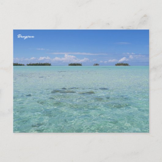 Rangiroa Blue Lagoon Postkarte (Vorderseite)