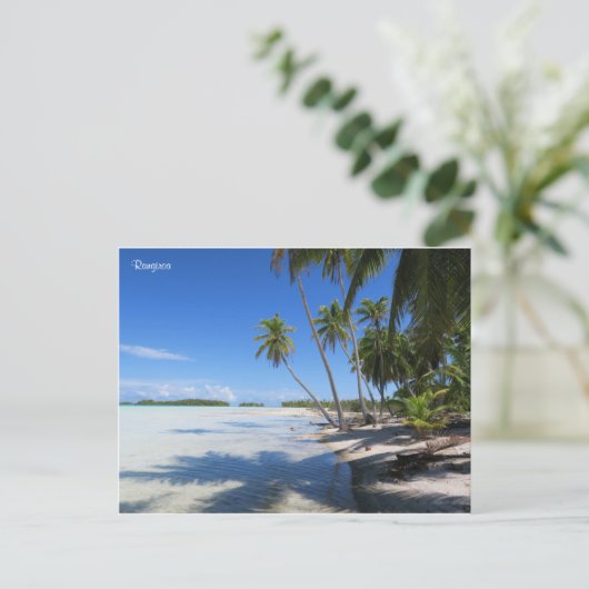 Rangiroa Blue Lagoon Postkarte (Stehend Vorderseite)