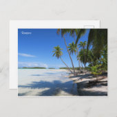 Rangiroa Blue Lagoon Postkarte (Vorne/Hinten)