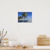 Rangiroa Blue Lagoon Tropical Palm Poster (Küche)