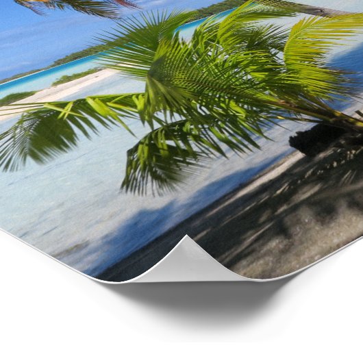 Rangiroa Französisch-Polynesien Poster (Ecke)