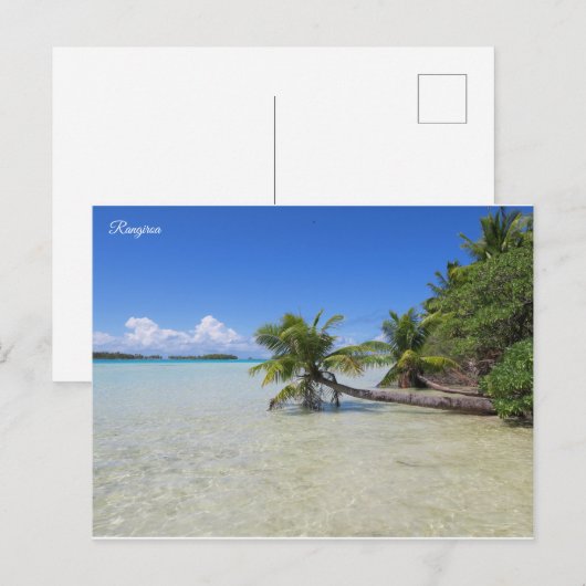 Rangiroa Französisch-Polynesien Postkarte (Vorne/Hinten)