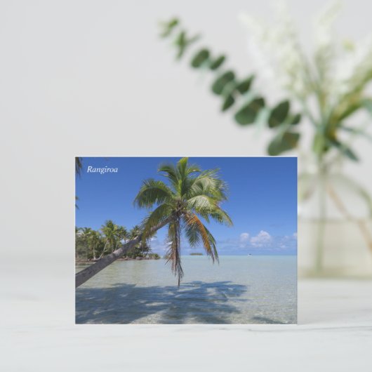 Rangiroa Französisch-Polynesien Postkarte (Stehend Vorderseite)
