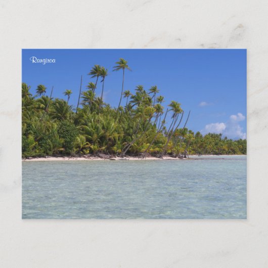 Rangiroa Französisch-Polynesien Postkarte (Vorderseite)