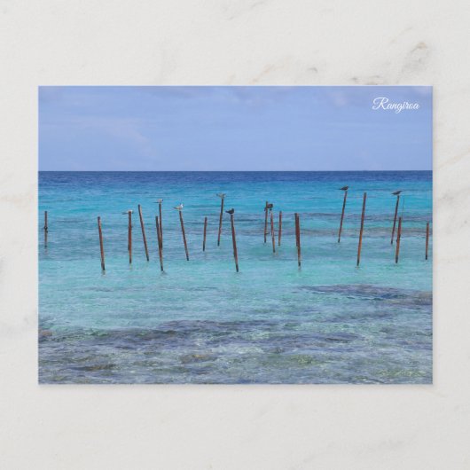 Rangiroa Französisch-Polynesien Postkarte (Vorderseite)