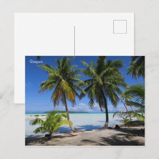 Rangiroa Französisch-Polynesien Postkarte (Vorne/Hinten)