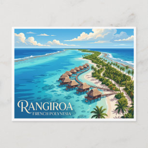 Rangiroa-Lagune Avatoru Französisch-Polynesien Postkarte