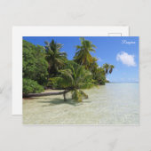 Rangiroa Palm Trees Postkarte (Vorne/Hinten)