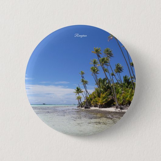 Rangiroa-Palmen Button (Vorderseite)