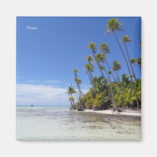 Rangiroa-Palmen Magnet (Vorne)