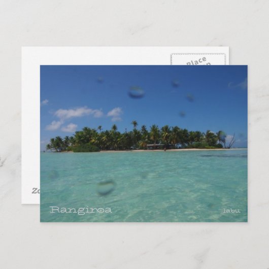 Rangiroa Postkarte (Vorne/Hinten)